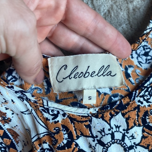 Cleobella Taka Moroccan Print Sleeveless Tie Waist Jumpsuit, size S - Picture 8 of 10